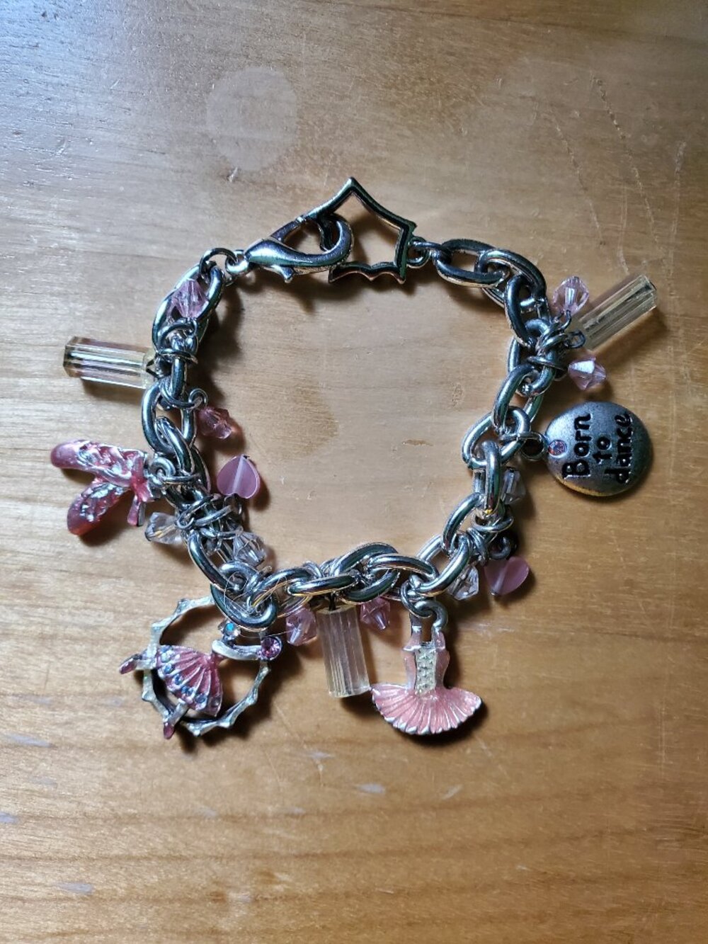 Ballerina Charm Bracelet with Pink Accents